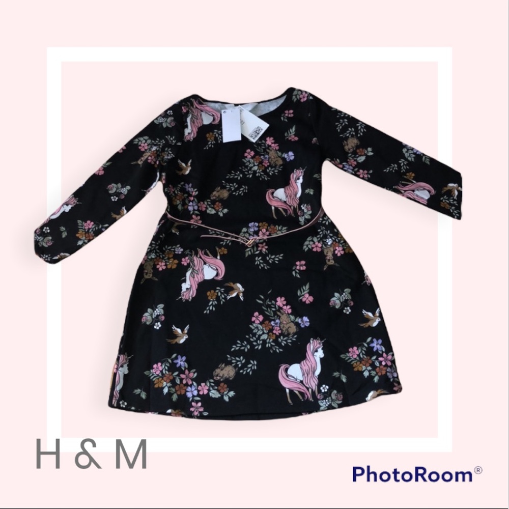 Brand new Unicorn Belted Sweatshirt Dress with Belt